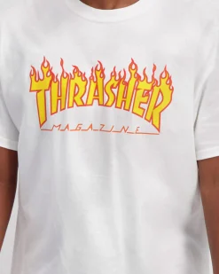 Clearance Flame Logo T-Shirt Tops & T-Shirts