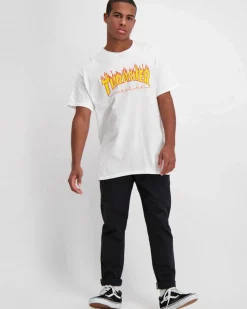 Clearance Flame Logo T-Shirt Tops & T-Shirts