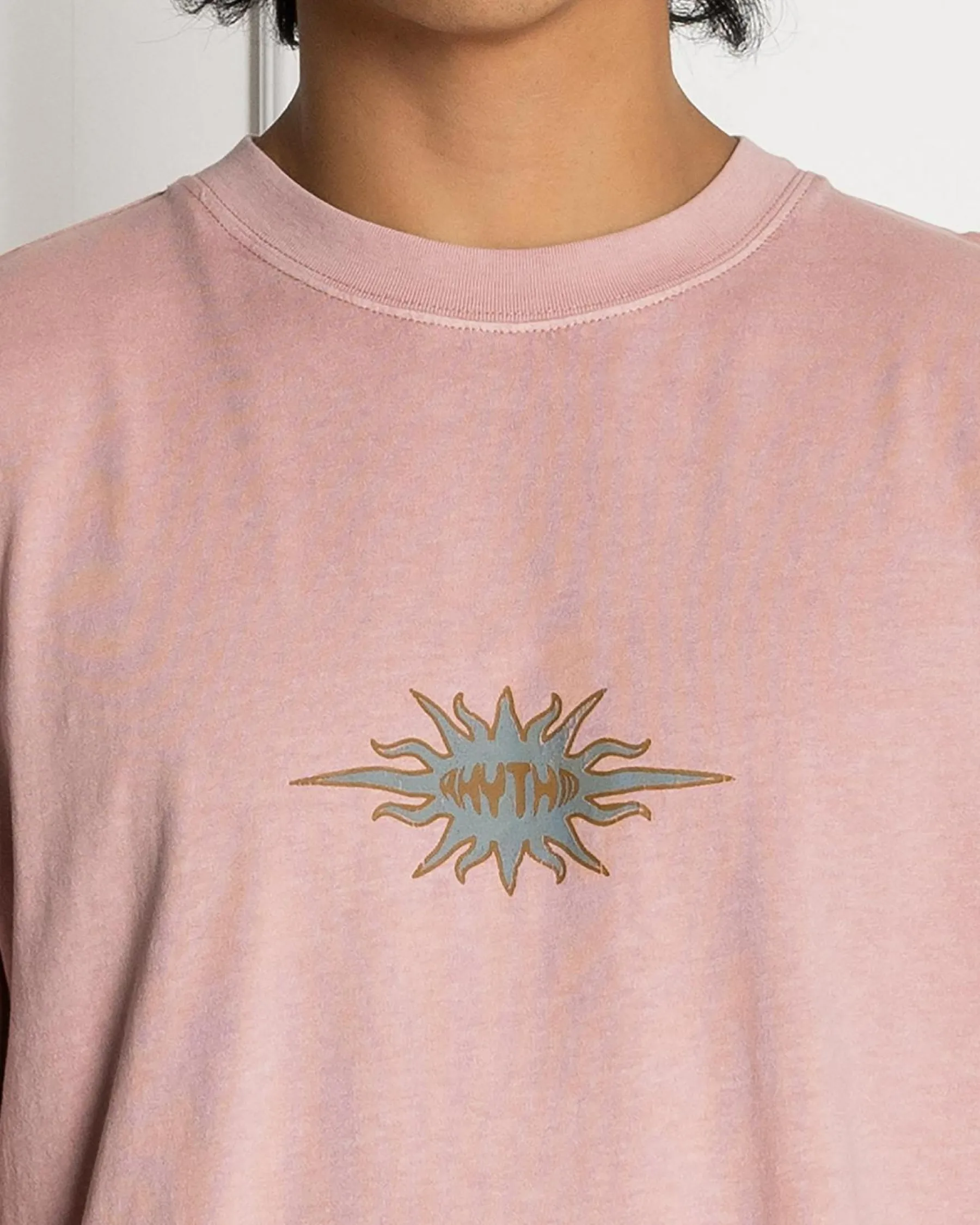 Tops & T-Shirts*Rhythm Flame Printed Vintage T-Shirt Mauve