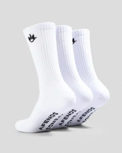 Socks*Afends Flame Socks 3 Pack White
