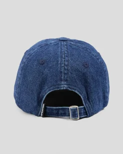 Headwear*Spitfire Flames Script Strapback Cap Denim