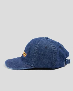 Headwear*Spitfire Flames Script Strapback Cap Denim