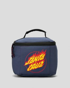 Bottles & Lunch Boxes|Bottles & Lunch Boxes*Santa Cruz Flaming Dot Lunch Box Navy