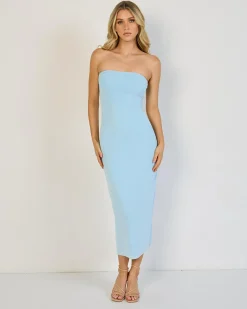 Dresses*Ava And Ever Fleur Midi Dress Light Blue