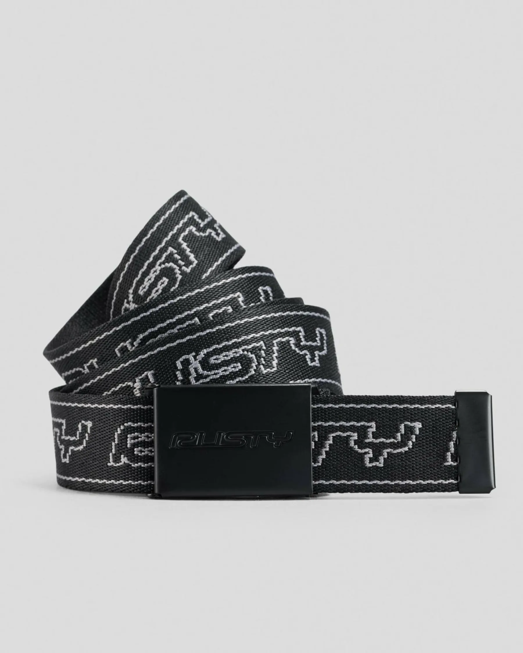 Belts|Belts*Rusty Flip Daddy Web Belt Black/persimmon Orange