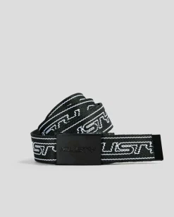 Belts|Belts*Rusty Flip Daddy Web Belt Black/white