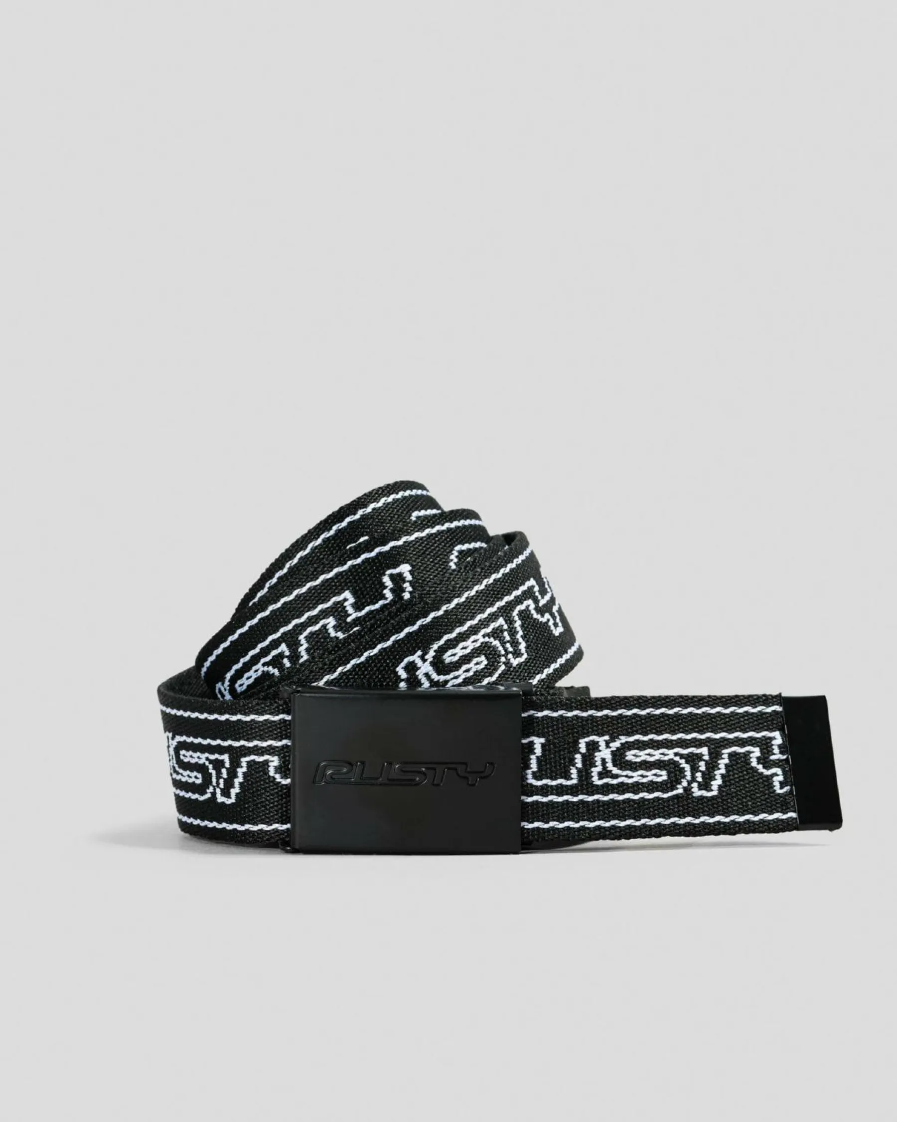 Belts|Belts*Rusty Flip Daddy Web Belt Black/white