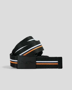 Belts|Belts*Rusty Flip Daddy Web Belt Black/white