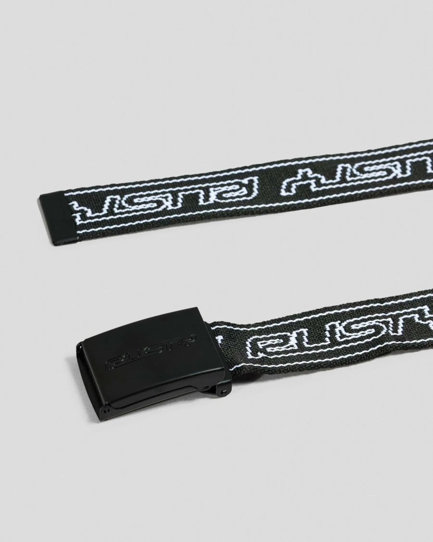 Belts|Belts*Rusty Flip Daddy Web Belt Black/white
