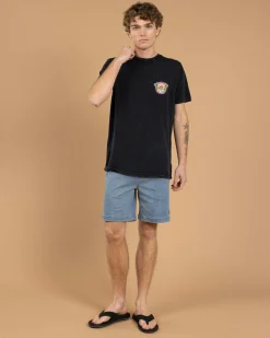 Tops & T-Shirts*Salty Life Flip Flop Fuel T-Shirt Navy Acid