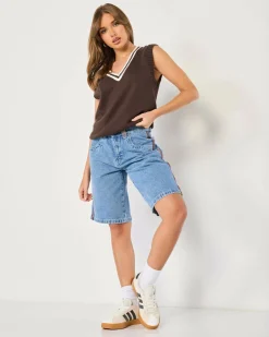 Hot Flip Mommy Denim Shorts Women Denim|Bottoms