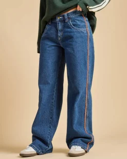 Denim|Bottoms*Rusty Flip Mommy Jeans Deep Sea Blue