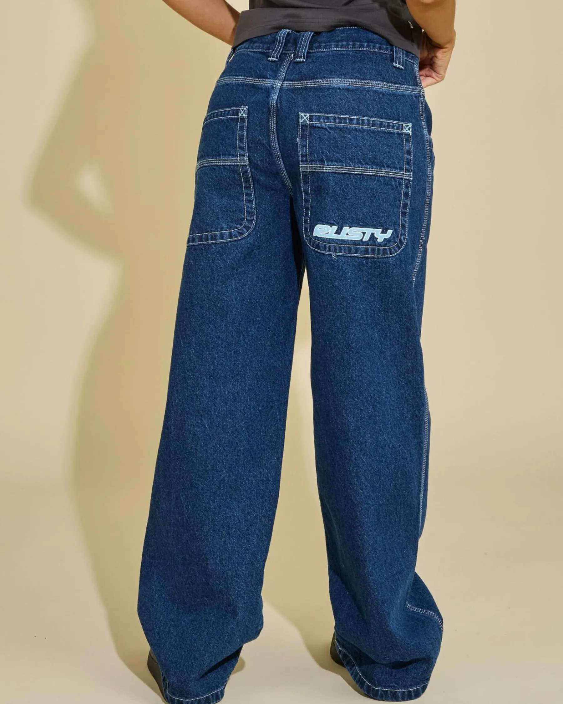 Denim|Bottoms*Rusty Flip Mommy Low Jeans Deep Sea Blue