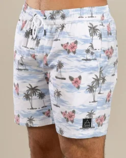 Floretta Elastic Waist Board Shorts Shorts & Bottoms
