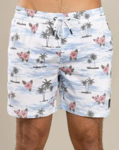 Floretta Elastic Waist Board Shorts Shorts & Bottoms