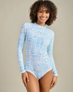 Online Flowers Wave Long Sleeve Surfsuit Women Surf|Wetsuits & Surfsuits