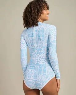 Online Flowers Wave Long Sleeve Surfsuit Women Surf|Wetsuits & Surfsuits