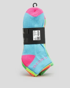 New Fluro Ankle Socks 5 Pack Socks