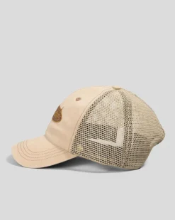 Headwear*EPOKHE Folklore Trucker Cap Heavy Wash Light Khaki