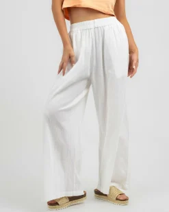 Bottoms*Billabong Follow Me Beach Pants White