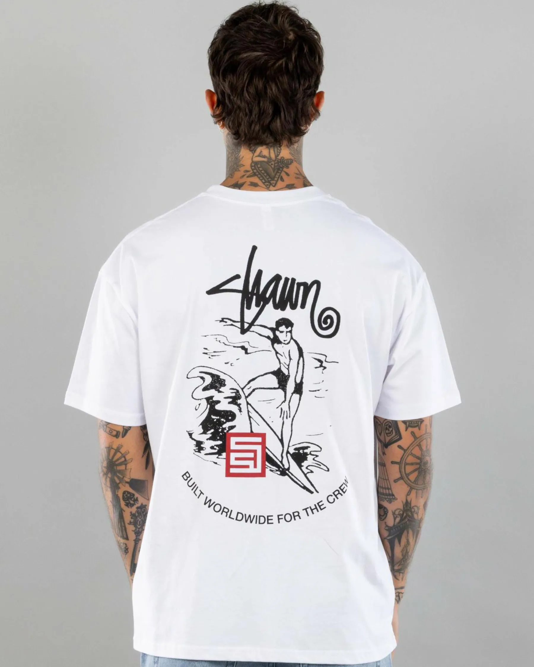 Tops & T-Shirts*S-Double For The Crew T-Shirt White