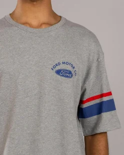 Tops & T-Shirts*Brixton Ford Truck Country Jersey T-Shirt Heather Grey