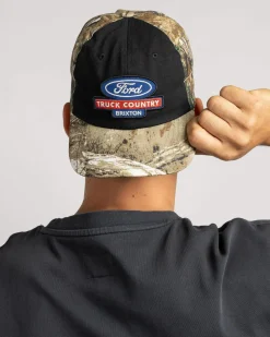 Headwear*Brixton Ford Truck Country Snapback Cap Burnt Rubber/camo