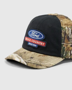 Headwear*Brixton Ford Truck Country Snapback Cap Burnt Rubber/camo