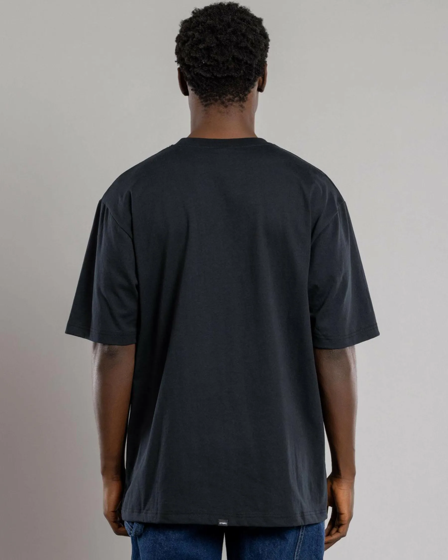 Tops & T-Shirts*Thrills Fortune Favors Embro Oversize Fit T-Shirt Washed Black