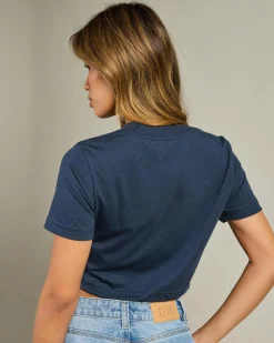 Tops*Fox USA Baby Tee Midnight