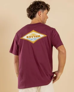 Tops & T-Shirts*Rhythm Frame T-Shirt Merlot