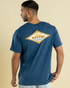 Tops & T-Shirts*Rhythm Frame T-Shirt Vintage Blue