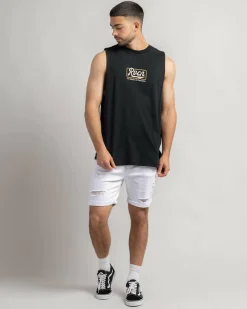 Tops & T-Shirts*RVCA Frame Up Muscle T-Shirt Black