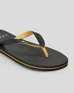2 For Shoe Deals|Flip Flops & Sandals*Lucid Framework Thongs Black/tan
