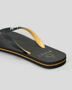 2 For Shoe Deals|Flip Flops & Sandals*Lucid Framework Thongs Black/tan