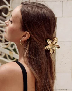 Face & Body*Karyn In LA Frangipani Hair Claw Clip Gold