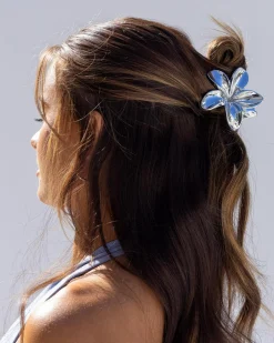 Face & Body*Karyn In LA Frangipani Hair Claw Clip Silver