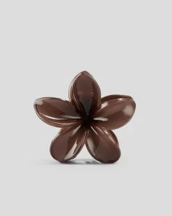 Face & Body*Karyn In LA Frangipani Hair Claw Clip Chocolate