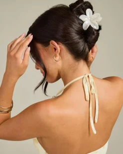 Best Frangipani Hair Claw Clip Kids Face & Body