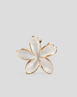 Face & Body*Karyn In LA Frangipani Pearl Hair Claw Clip Pearl/gold