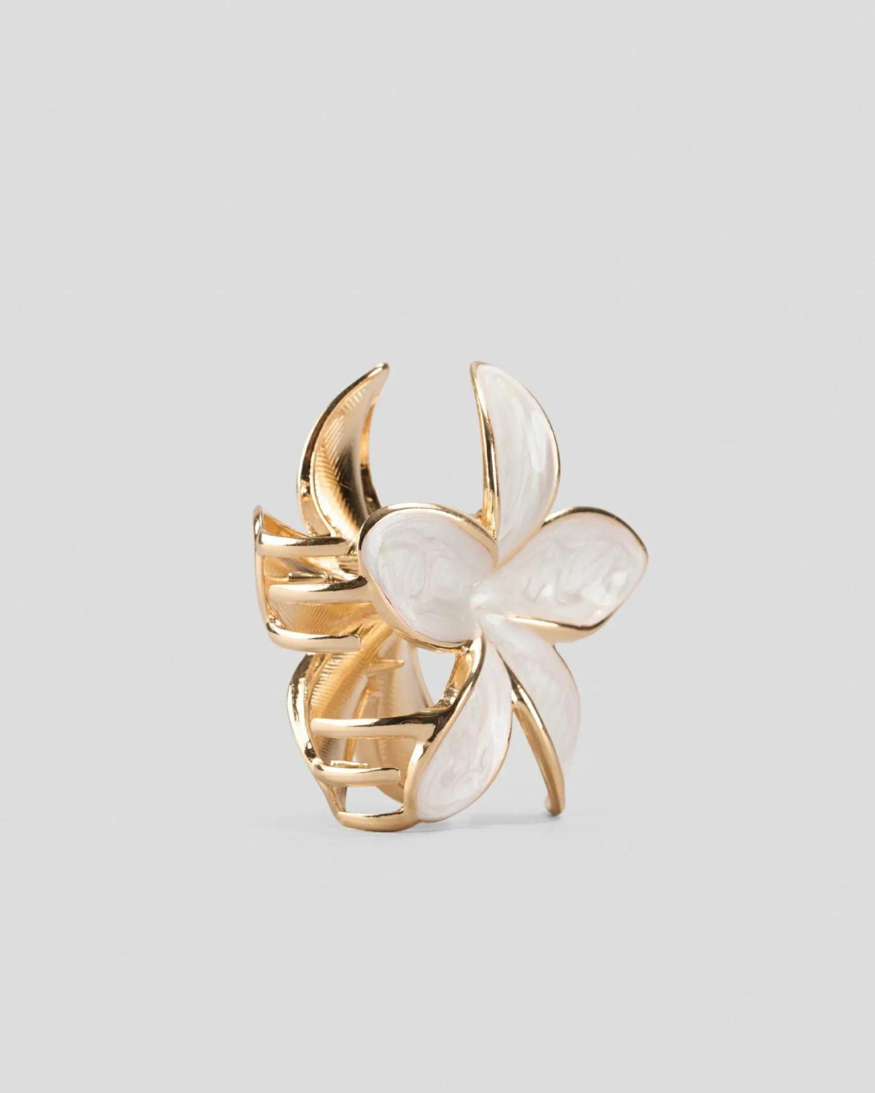 Face & Body*Karyn In LA Frangipani Pearl Hair Claw Clip Pearl/gold