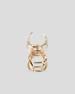 Face & Body*Karyn In LA Frangipani Pearl Hair Claw Clip Pearl/gold