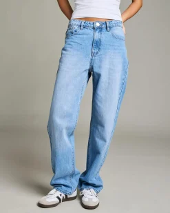 Denim|Bottoms*DESU Frankie Mom Jeans Blasted Mid Blue