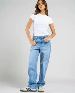 Denim|Bottoms*DESU Frankie Mom Jeans Blasted Mid Blue