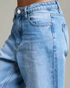 Denim|Bottoms*DESU Frankie Mom Jeans Blasted Mid Blue