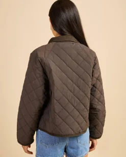 Jackets & Coats*Pink Diamond Frankie Puffer Jacket Black