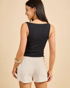 Discount Frankie Split Front Top Women Tops