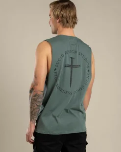 Tops & T-Shirts*Lucid Fray Muscle Tank Green