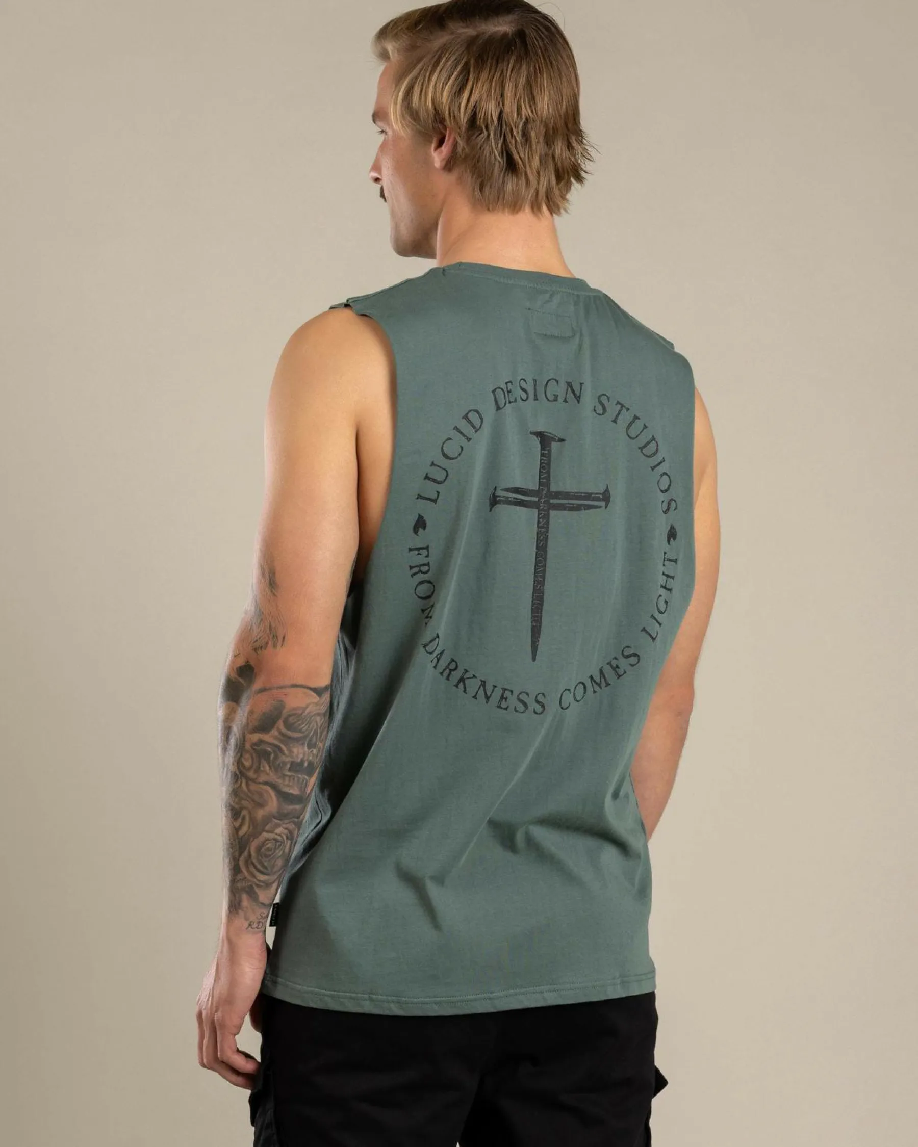 Tops & T-Shirts*Lucid Fray Muscle Tank Green