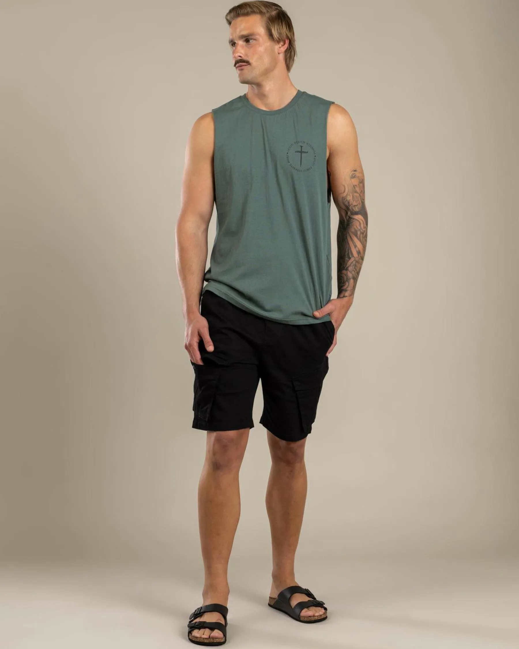Tops & T-Shirts*Lucid Fray Muscle Tank Green